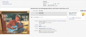 Take Me Home: The Autobiography of John Denver Audio Book - $74.99